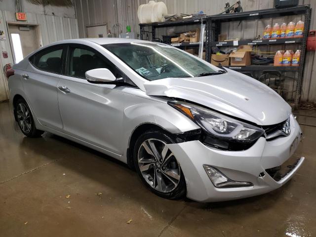 KMHDH4AE6EU181225 - 2014 HYUNDAI ELANTRA SE SILVER photo 4