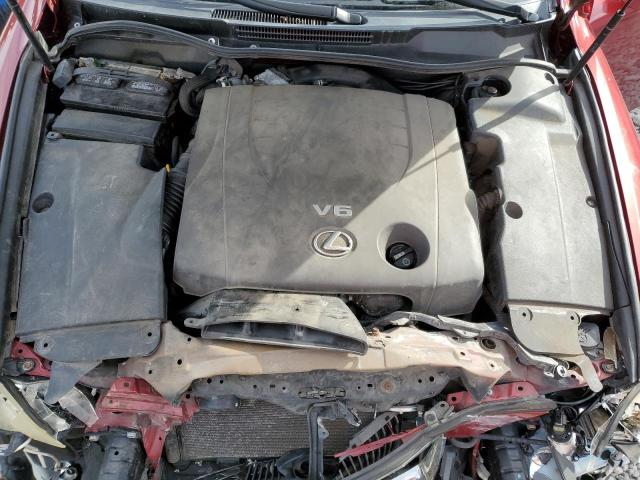 JTHBK262472055006 - 2007 LEXUS IS 250 RED photo 11