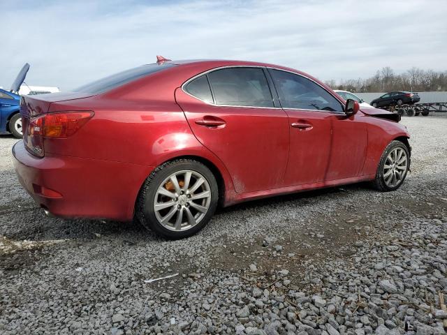 JTHBK262472055006 - 2007 LEXUS IS 250 RED photo 3