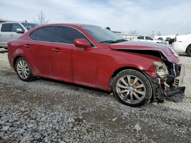 JTHBK262472055006 - 2007 LEXUS IS 250 RED photo 4