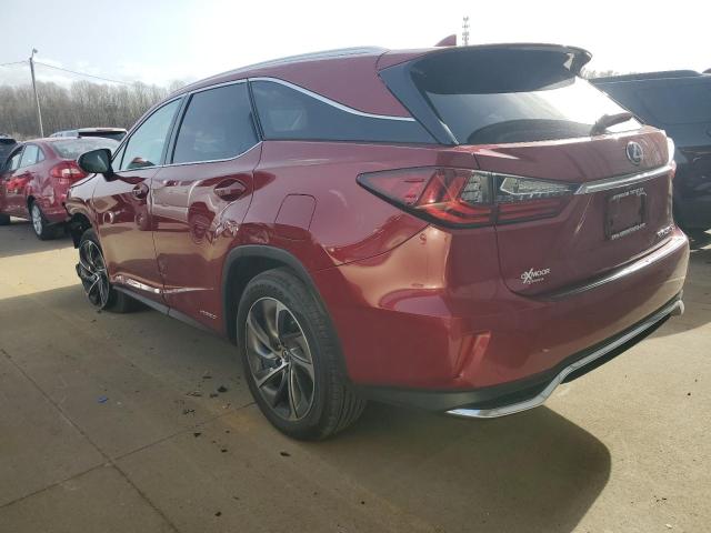 JTJDGKCA5J2003170 - 2018 LEXUS RX 450H L BASE RED photo 2