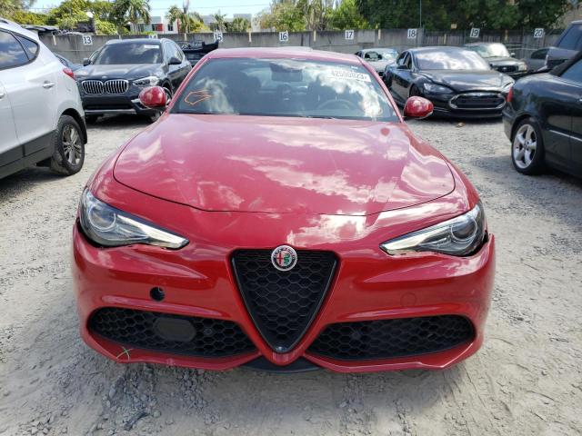 ZARFAMAN0N7657006 - 2022 ALFA ROMEO GIULIA RED photo 5