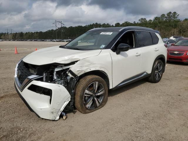 JN8AT3CA3MW028884 - 2021 NISSAN ROGUE SL WHITE photo 1