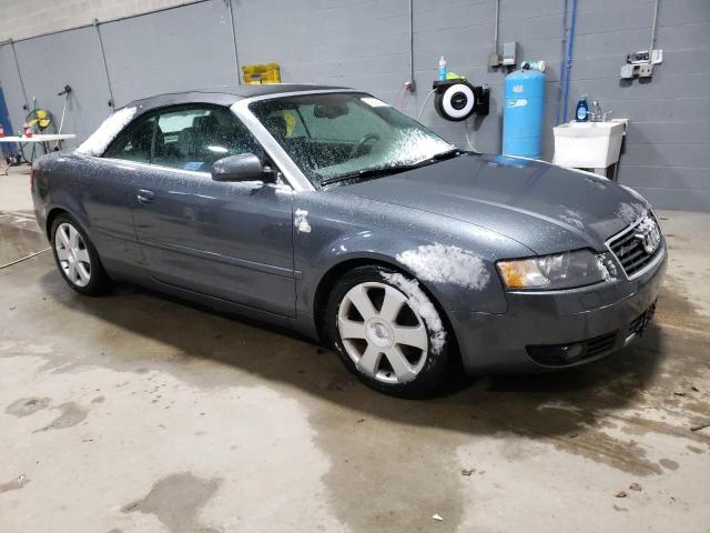 WAUAC48HX6K008727 - 2006 AUDI A4 1.8 CABRIOLET GRAY photo 4