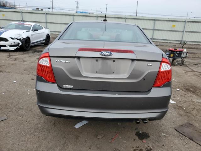 3FAHP0HA7BR187774 - 2011 FORD FUSION SE GRAY photo 6