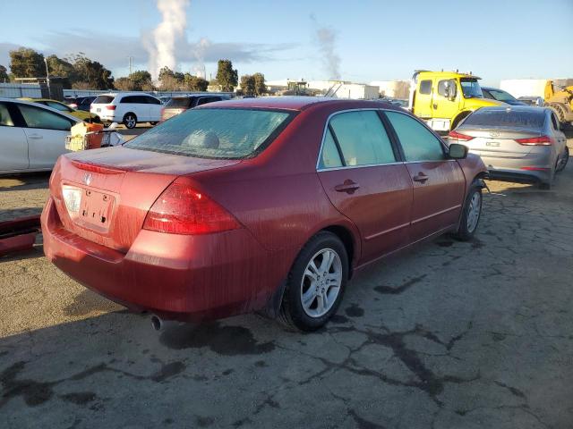 1HGCM56377A164657 - 2007 HONDA ACCORD SE RED photo 3