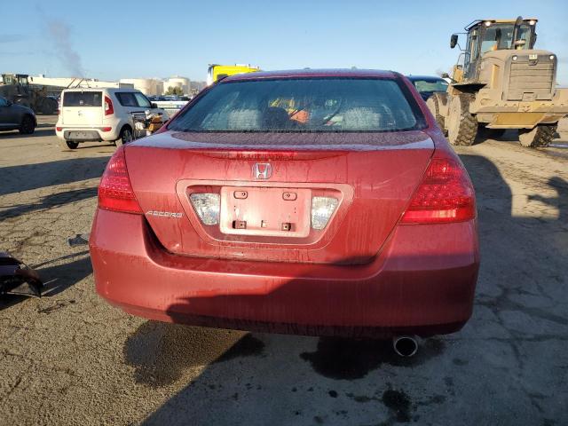 1HGCM56377A164657 - 2007 HONDA ACCORD SE RED photo 6