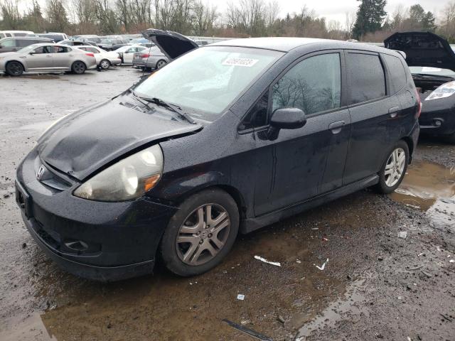 JHMGD38667S057913 - 2007 HONDA FIT S 黑色 照片 1