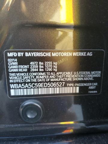 WBA5A5C59ED506527 - 2014 BMW 528 I BLACK photo 12