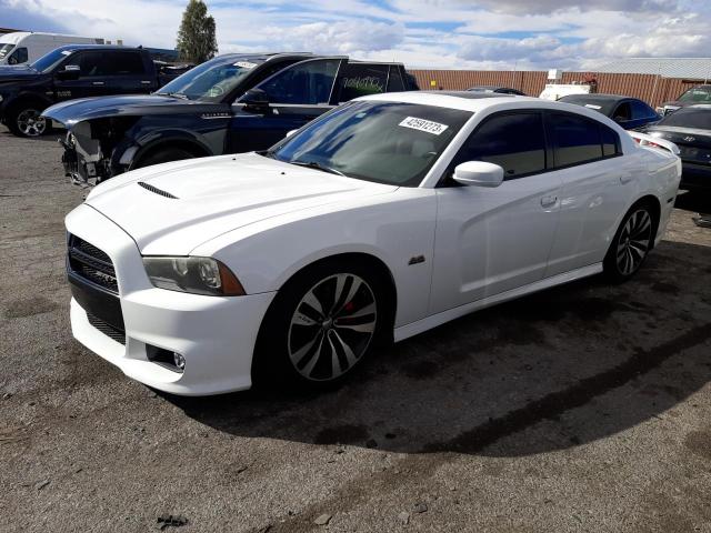 2C3CDXEJ3DH537866 - 2013 DODGE CHARGER SRT-8 WHITE photo 1