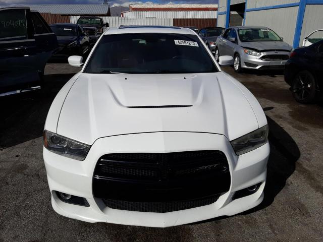 2C3CDXEJ3DH537866 - 2013 DODGE CHARGER SRT-8 WHITE photo 5