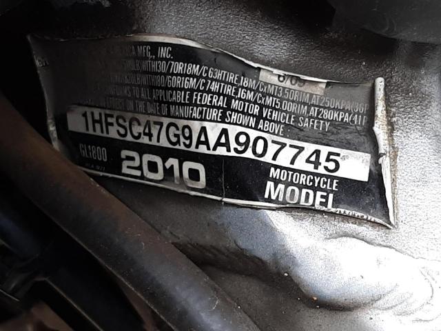 1HFSC47G9AA907745 - 2010 HONDA GL1800 BLACK photo 10