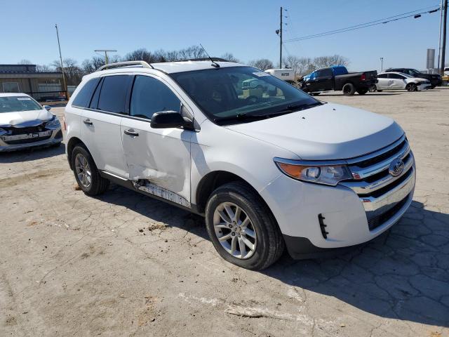 2FMDK3GC7EBB61119 - 2014 FORD EDGE SE WHITE photo 4