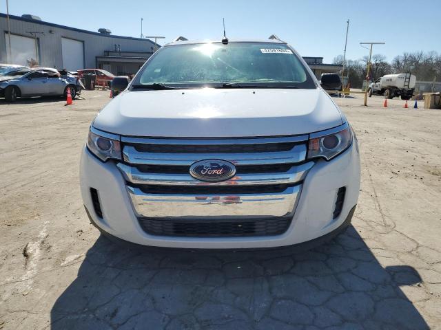 2FMDK3GC7EBB61119 - 2014 FORD EDGE SE WHITE photo 5