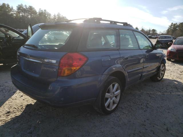 4S4BP62CX77321331 - 2007 SUBARU OUTBACK OUTBACK 2.5I LIMITED BLUE photo 3