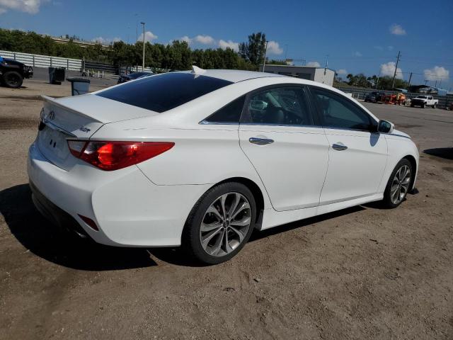 5NPEC4AB8EH940920 - 2014 HYUNDAI SONATA SE WHITE photo 3