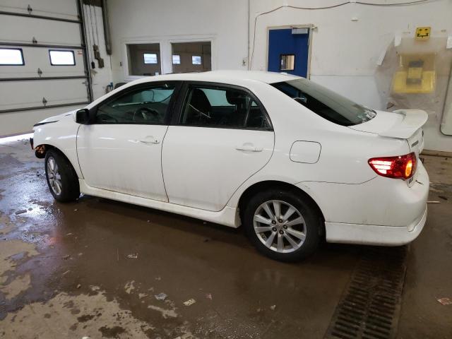 2T1BU4EE9AC409713 - 2010 TOYOTA COROLLA BASE WHITE photo 2
