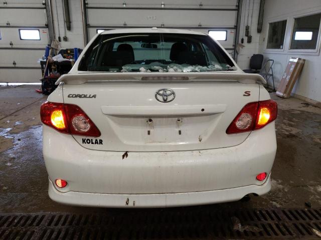 2T1BU4EE9AC409713 - 2010 TOYOTA COROLLA BASE WHITE photo 6