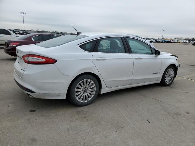 3FA6P0LU3FR134049 - 2015 FORD FUSION SE HYBRID WHITE photo 3