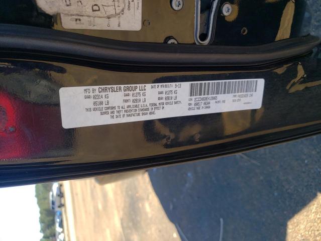 2C3CDXBG8EH129065 - 2014 DODGE CHARGER SE BLACK photo 12