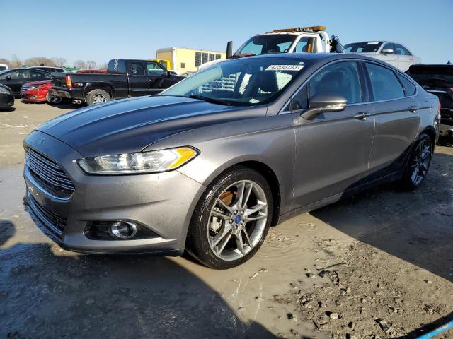 3FA6P0K98DR370237 - 2013 FORD FUSION TITANIUM GRAY photo 1