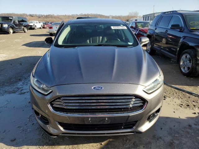 3FA6P0K98DR370237 - 2013 FORD FUSION TITANIUM GRAY photo 5