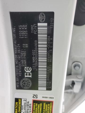 4T1DBADK0SU004909 - 2025 TOYOTA CAMRY XSE WHITE photo 12