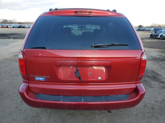 1D4GP25R26B508225 - 2006 DODGE CARAVAN SE RED photo 6