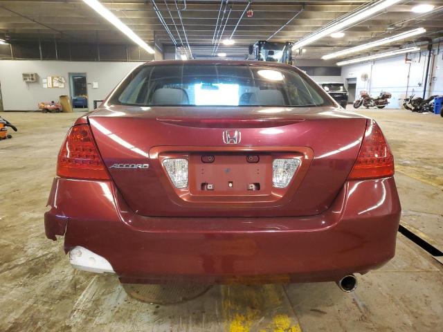 1HGCM56396A103017 - 2006 HONDA ACCORD SE BURGUNDY photo 6