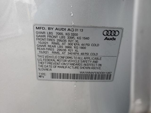 WA1WMAFE5DD011267 - 2013 AUDI Q7 PRESTIGE 银色 照片 12