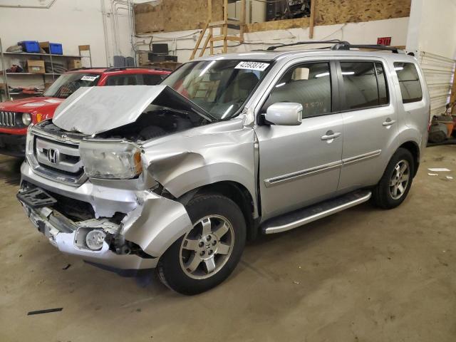 5FNYF4H98AB039532 - 2010 HONDA PILOT TOURING SILVER photo 1