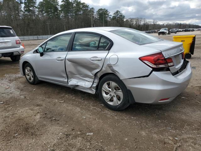 2HGFB2F56FH545581 - 2015 HONDA CIVIC LX SILVER photo 2