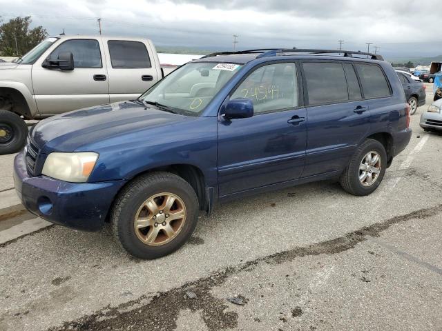 JTEDP21A740011501 - 2004 TOYOTA HIGHLANDER BASE BLUE photo 1