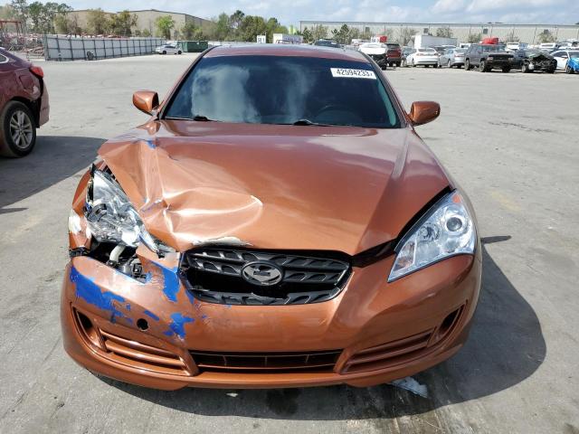 KMHHT6KD4AU026717 - 2010 HYUNDAI GENESIS CO 2.0T ORANGE photo 5