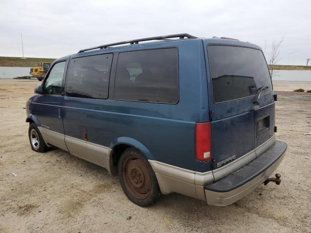 1GKEL19W01B503158 - 2001 GMC SAFARI XT BLUE photo 2