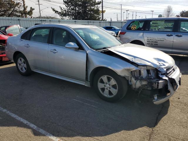 2G1WB5EK9A1132202 - 2010 CHEVROLET IMPALA LT SILVER photo 4