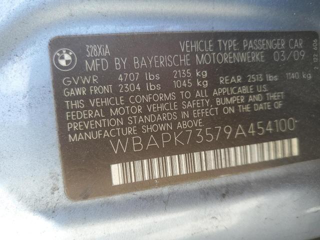 WBAPK73579A454100 - 2009 BMW 328I XI BLUE photo 12