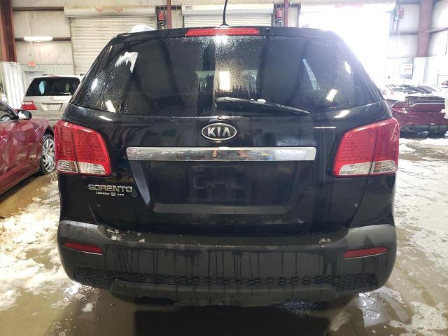 5XYKTDA26BG123452 - 2011 KIA SORENTO BASE BLACK photo 6