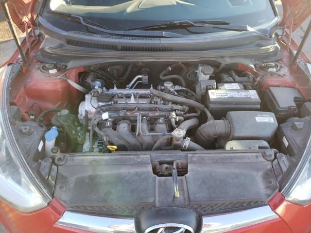 KMHTC6AD3HU321622 - 2017 HYUNDAI VELOSTER RED photo 11