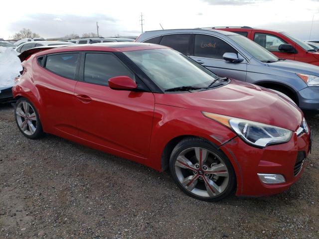 KMHTC6AD3HU321622 - 2017 HYUNDAI VELOSTER RED photo 4