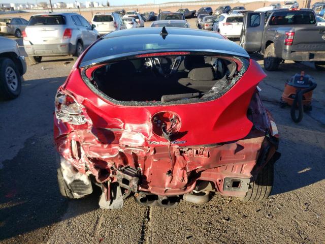 KMHTC6AD3HU321622 - 2017 HYUNDAI VELOSTER RED photo 6