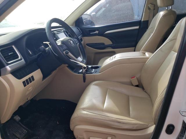 5TDKKRFH9ES031563 - 2014 TOYOTA HIGHLANDER XLE WHITE photo 7