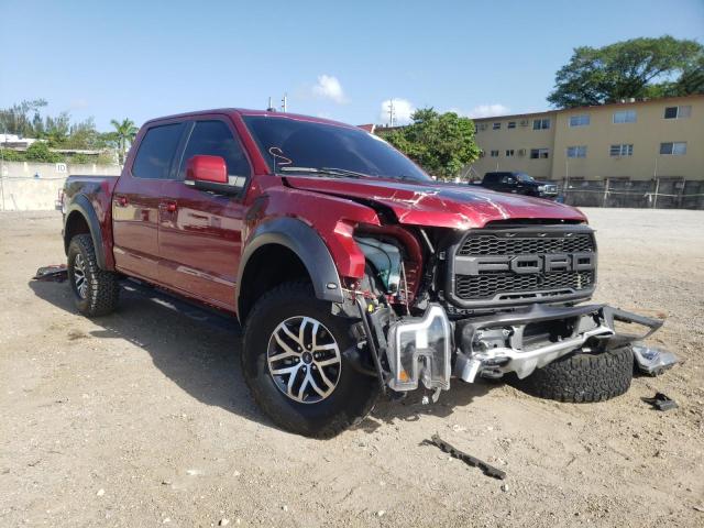 1FTFW1RG6JFE59904 - 2018 FORD F150 RAPTOR RED photo 1