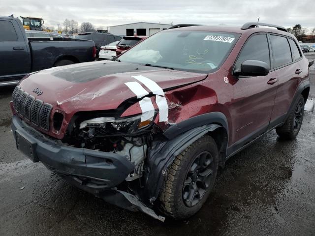 1C4PJMBX0KD211062 - 2019 JEEP CHEROKEE TRAILHAWK BURGUNDY photo 1