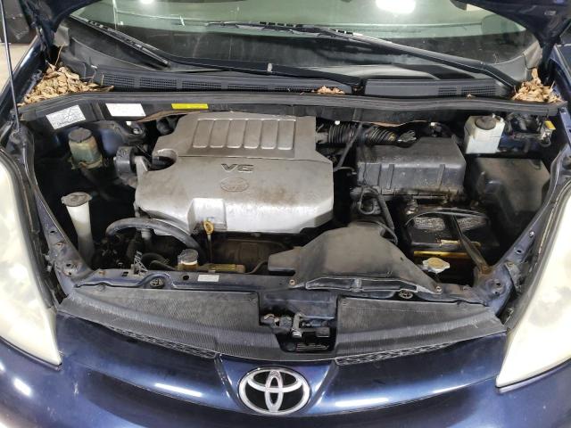 5TDZK23C97S054763 - 2007 TOYOTA SIENNA CE BLUE photo 12