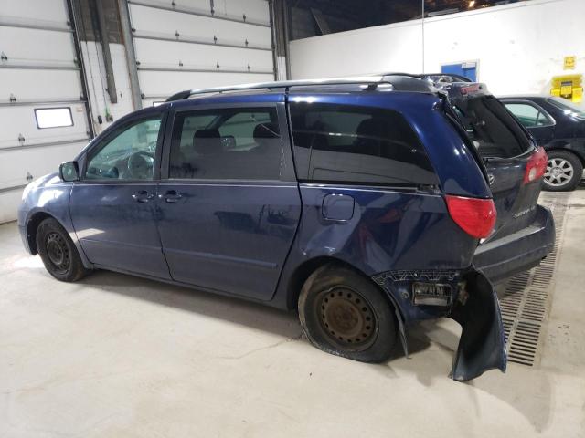 5TDZK23C97S054763 - 2007 TOYOTA SIENNA CE BLUE photo 2