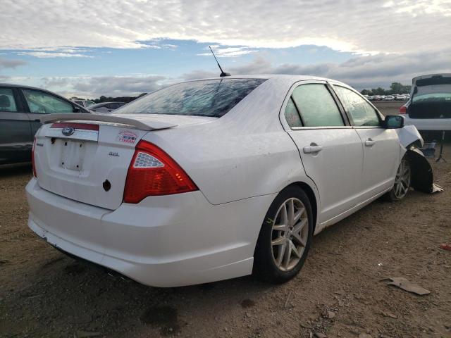 3FAHP0JA2BR196179 - 2011 FORD FUSION SEL WHITE photo 4