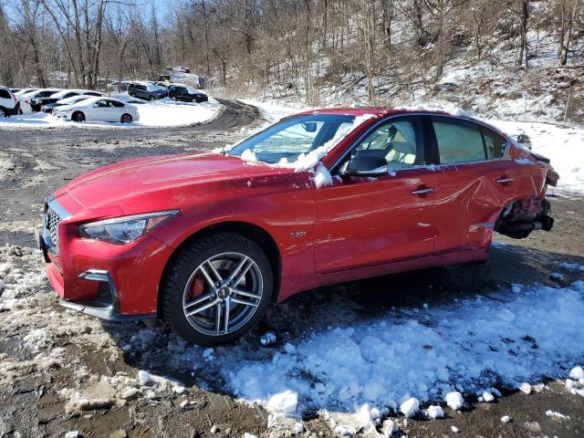 JN1FV7AR5KM830151 - 2019 INFINITI Q50 RED SPORT 400 RED photo 1