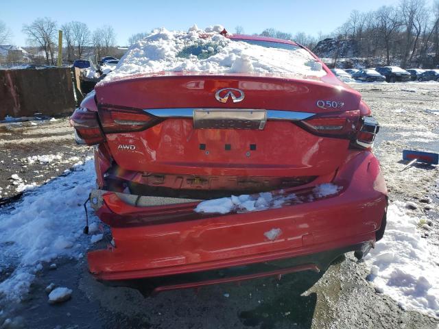 JN1FV7AR5KM830151 - 2019 INFINITI Q50 RED SPORT 400 RED photo 6