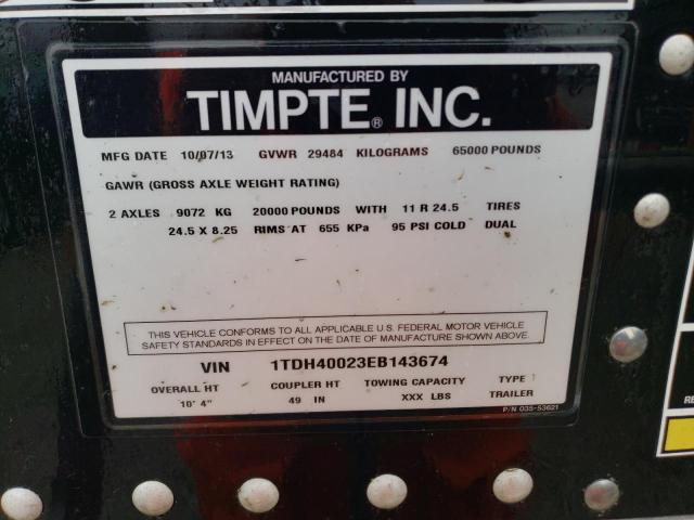 1TDH40023EB143674 - 2014 TIMP HOPPER TRL 黑色 照片 10